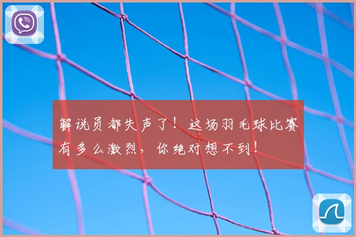 解说员都失声了！这场羽毛球比赛有多么激烈，你绝对想不到！